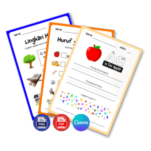 2000+ Halaman Work Sheet dan Colouring Book Untuk Anak